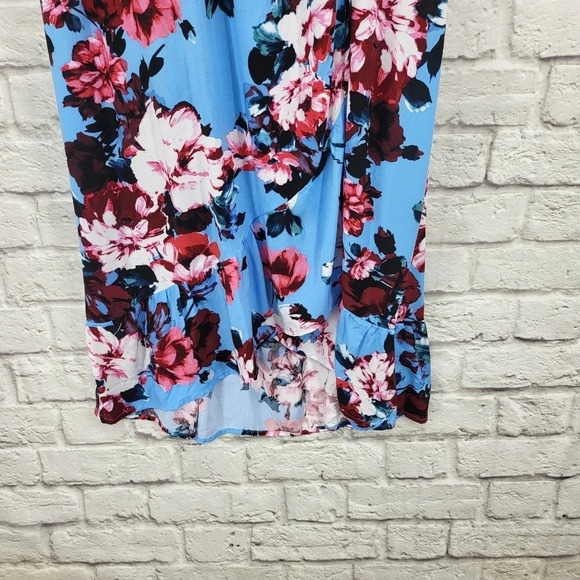 BAND OF GYPSIES Women's Size Medium Floral Side Tie Open Back with tie Dress NEW - Picture 6 of 13